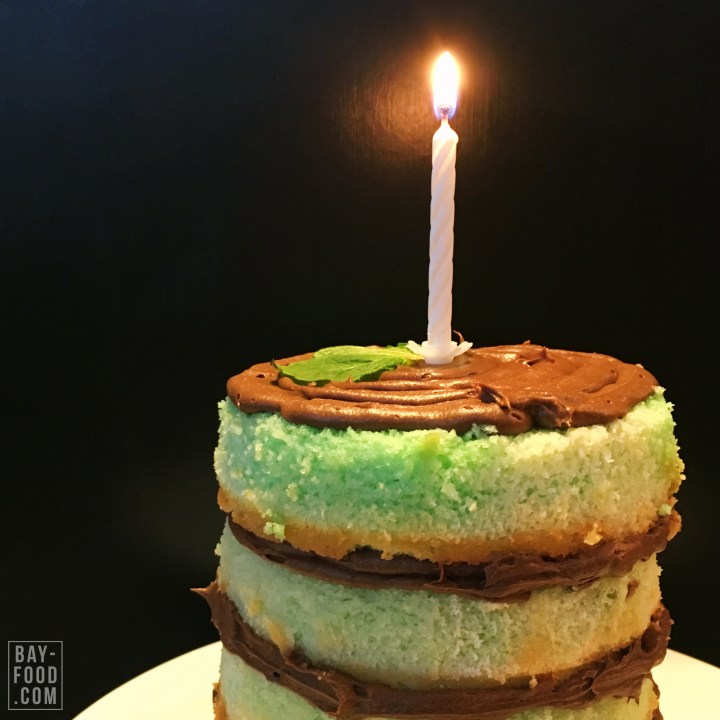 Naked Green Ombré&nbsp;Cake